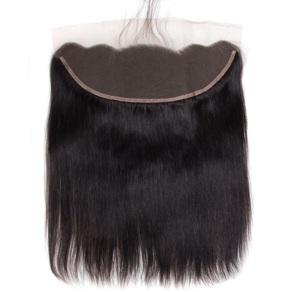 Thabee Hair Peruvian Straight Lace Frontal Closure 13*4 Straight Human Hair Lace Frontal With Baby Hair