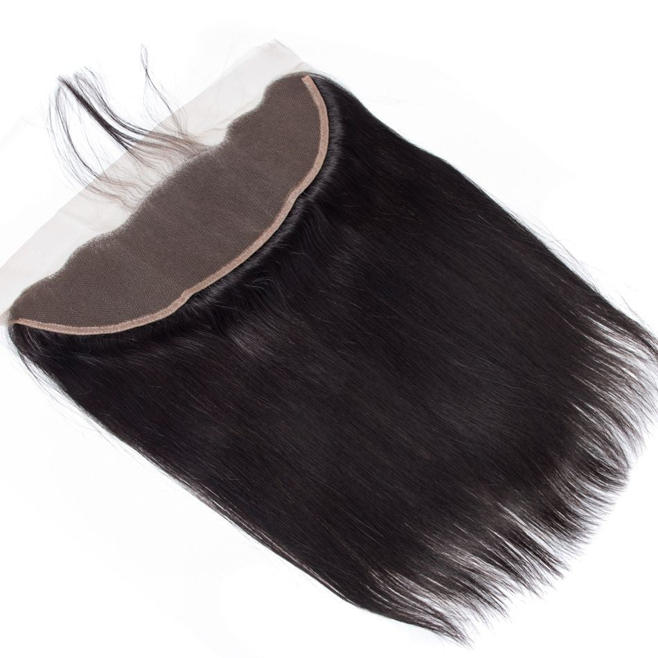 Thabee Hair Peruvian Straight Lace Frontal Closure 13*4 Straight Human Hair Lace Frontal With Baby Hair