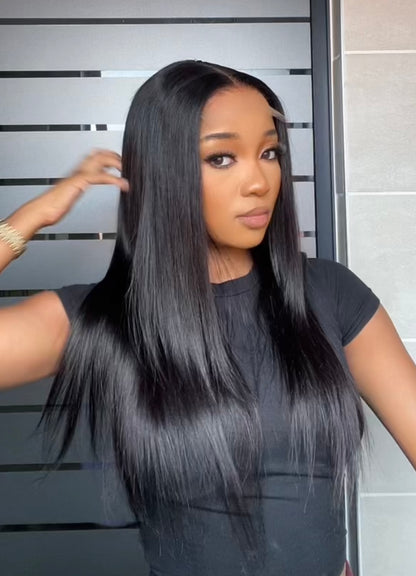 HD 5x5 Ready To Go 100% Virgin Straight Wig