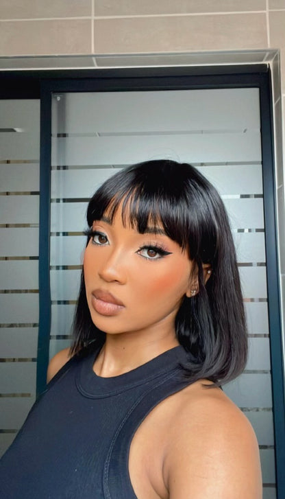 Peruvian FRINGE bob wig