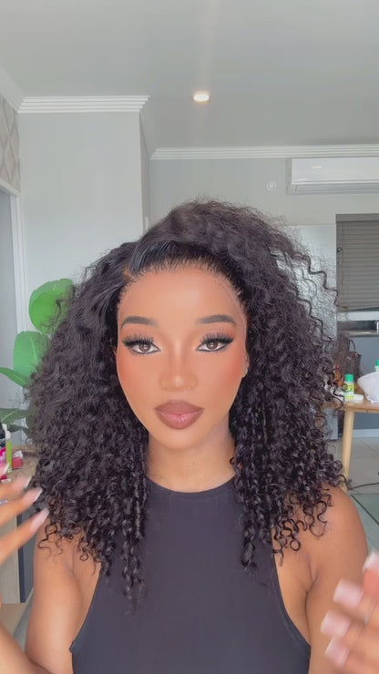 18 inches Full frontal Baby Curly Wig